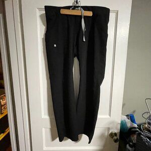 Figs Womens Kade Cargo Scrub Pants Black Size Extra Large